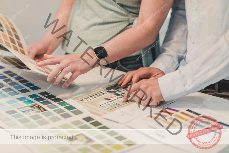 Residential house painting process