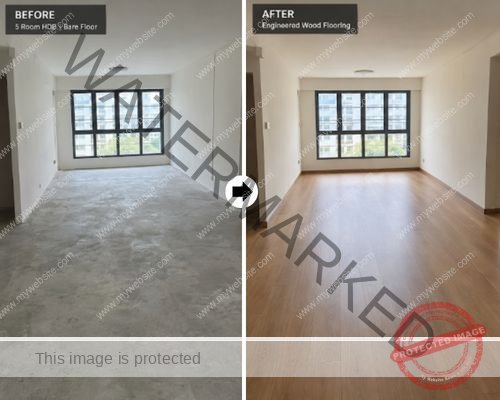 Engineered wood flooring (Oak)